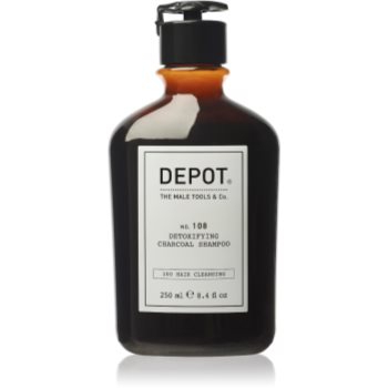 DEPOT 100 HAIR CLEANSING NO. 108 DETOXIFYING CHARCOAL SHAMPOO șampon detoxifiant pentru curățare pentru toate tipurile de păr - imagine 2